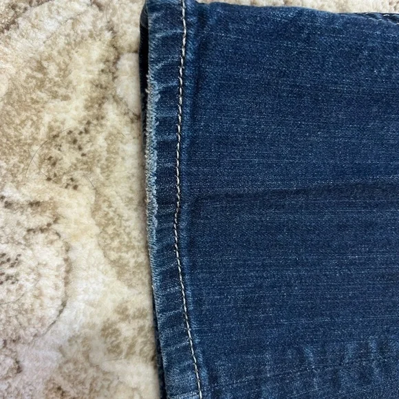 Miss Me Dark Blue Boot Cut Jeans with Silver & Black Accents - Picture 7 of 8